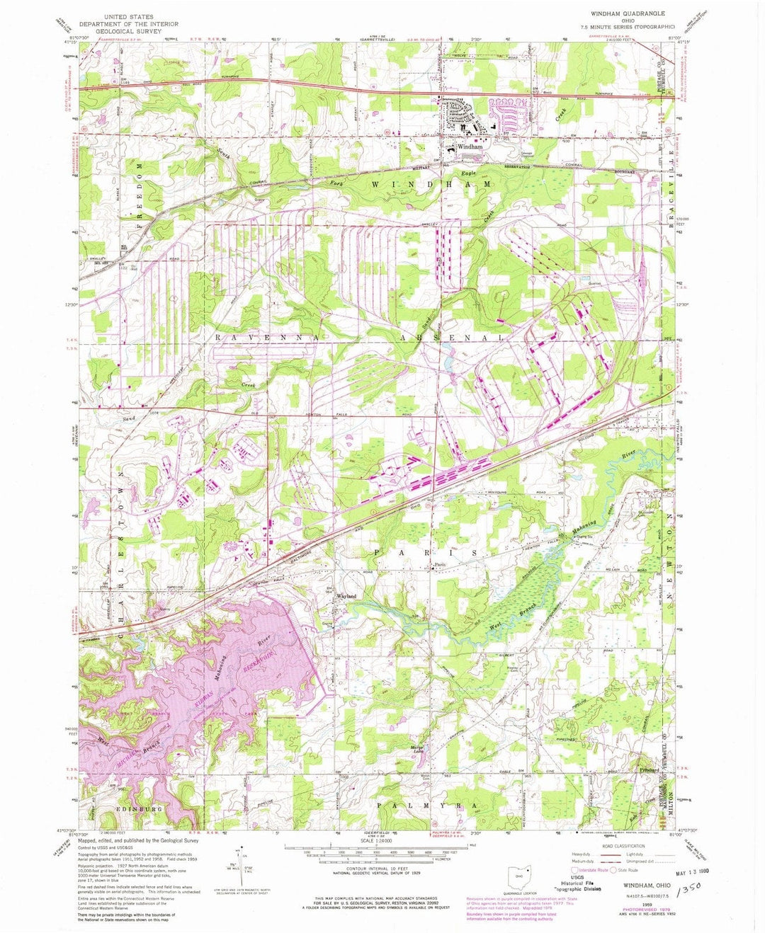 1959 Windham, OH - Ohio - USGS Topographic Map
