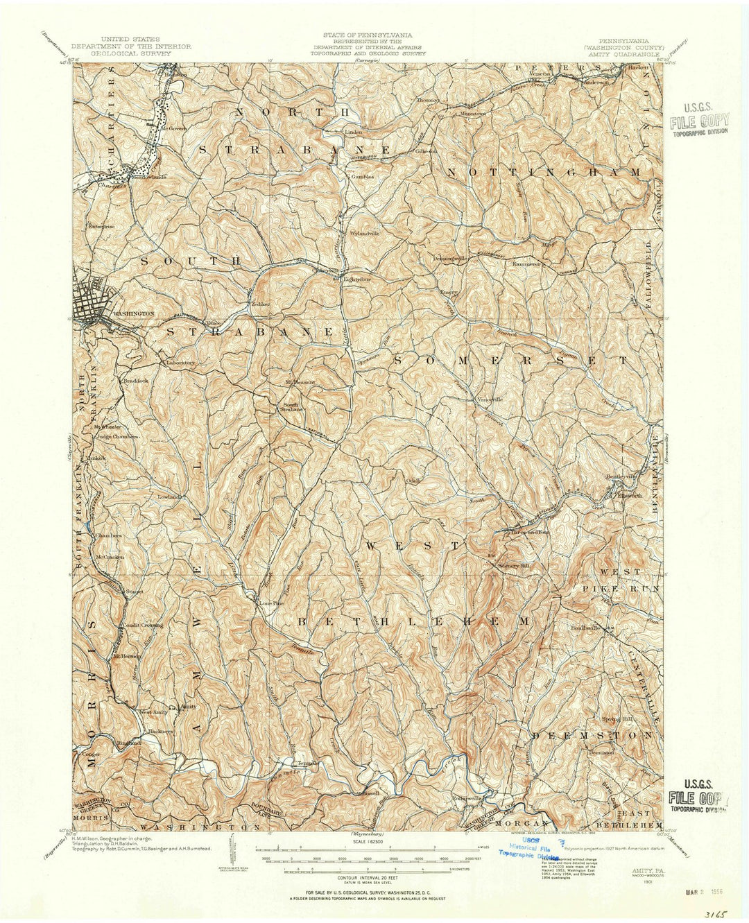 1901 Amity, PA - Pennsylvania - USGS Topographic Map