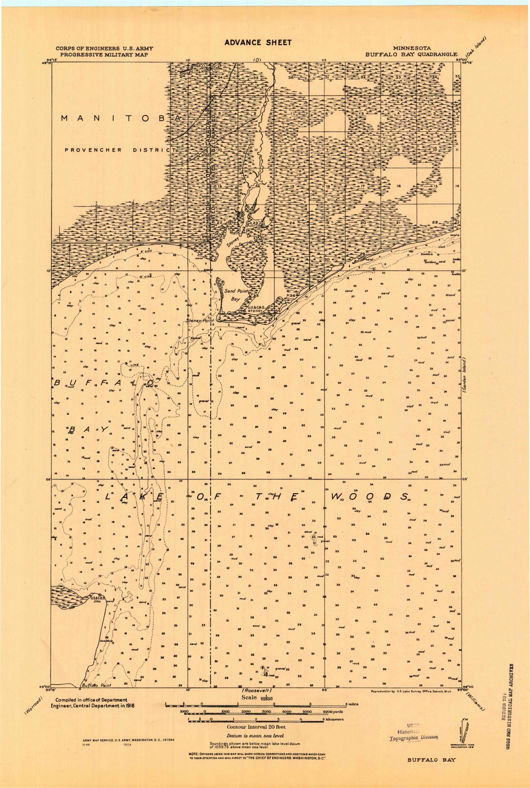 1918 Buffalo, MN - Minnesota - USGS Topographic Map