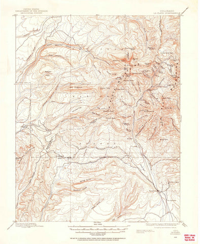1895 La Plata, CO - Colorado - USGS Topographic Map