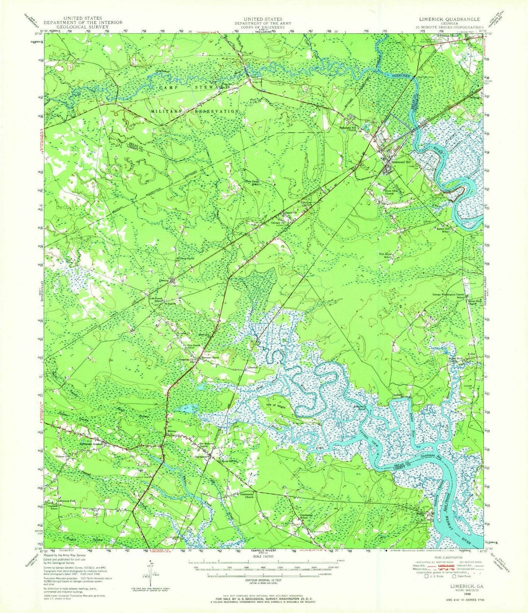 1948 Limerick, GA - Georgia - USGS Topographic Map
