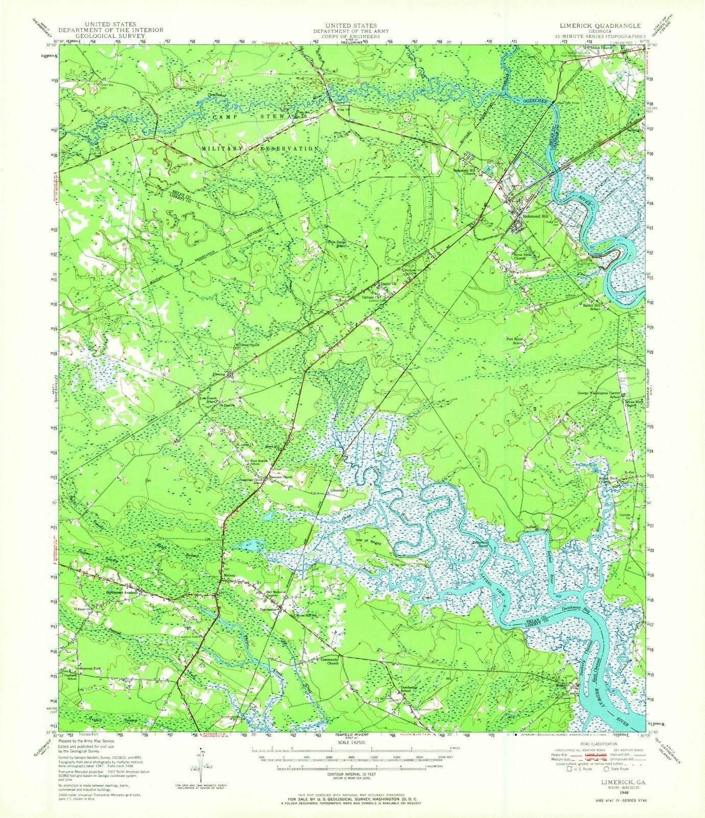 1948 Limerick, GA - Georgia - USGS Topographic Map