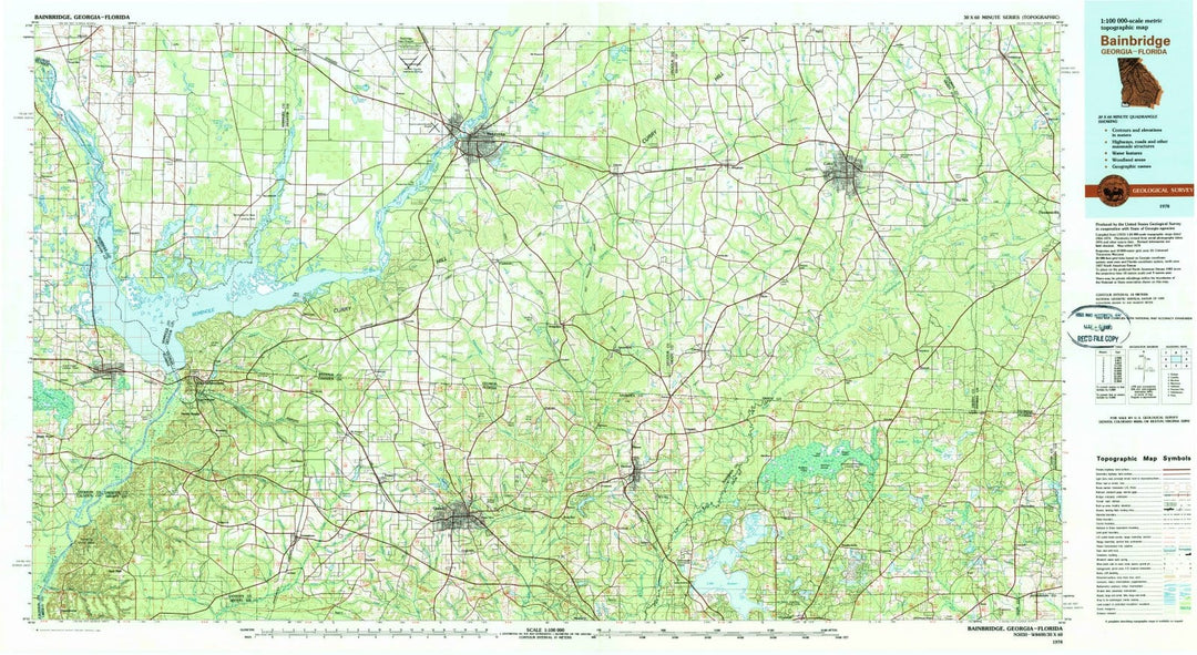 1978 Bainbridge, GA - Georgia - USGS Topographic Map