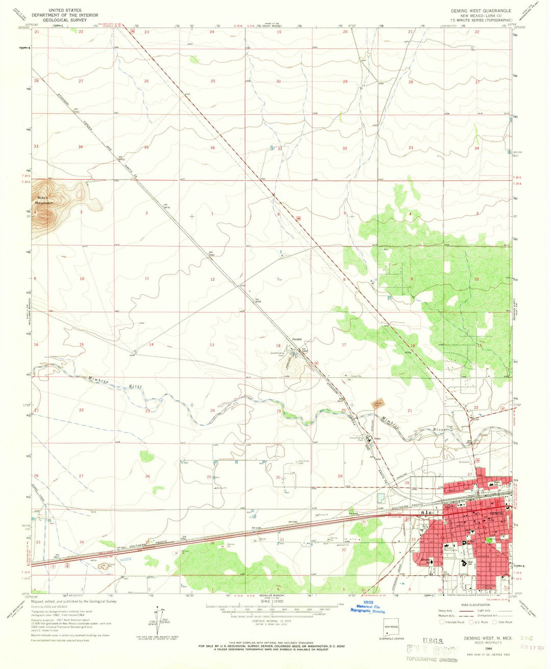 1964 Deming, NM - New Mexico - USGS Topographic Map