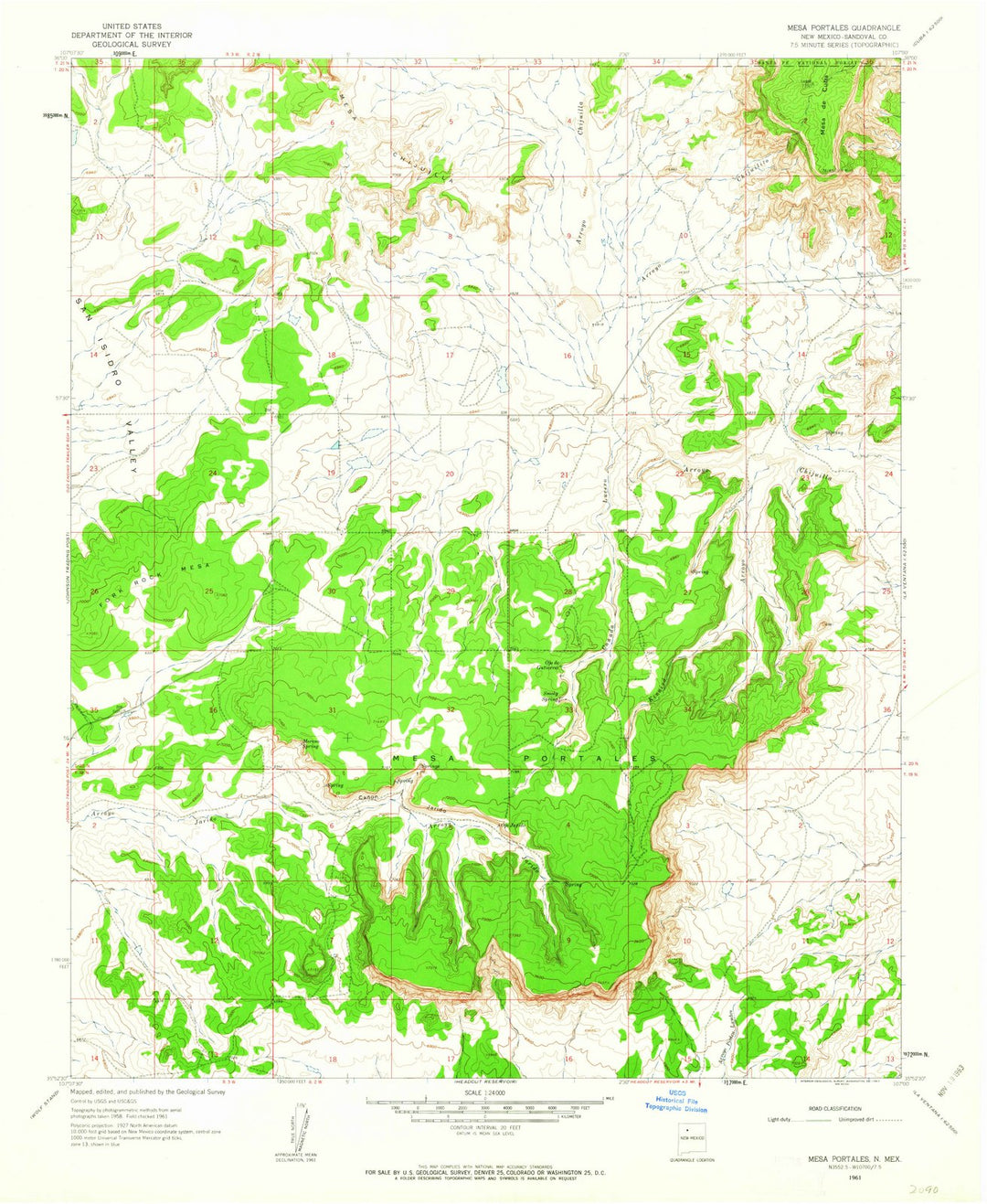 1961 Portales, NM - New Mexico - USGS Topographic Map