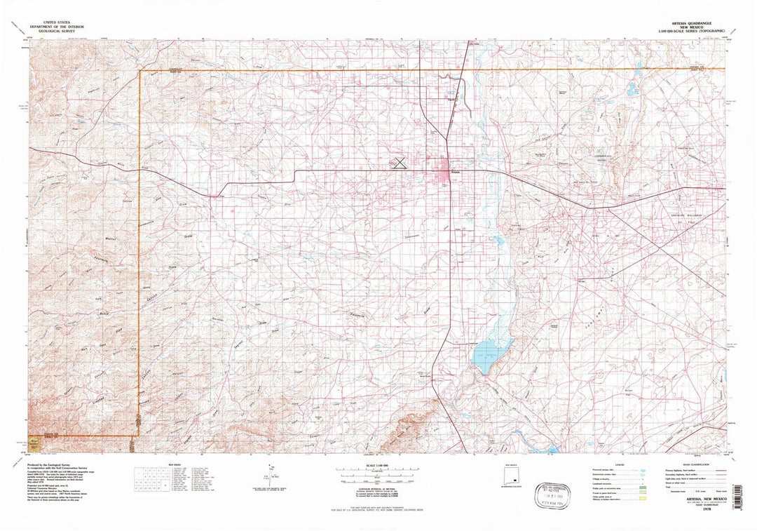 1978 Artesia, NM - New Mexico - USGS Topographic Map