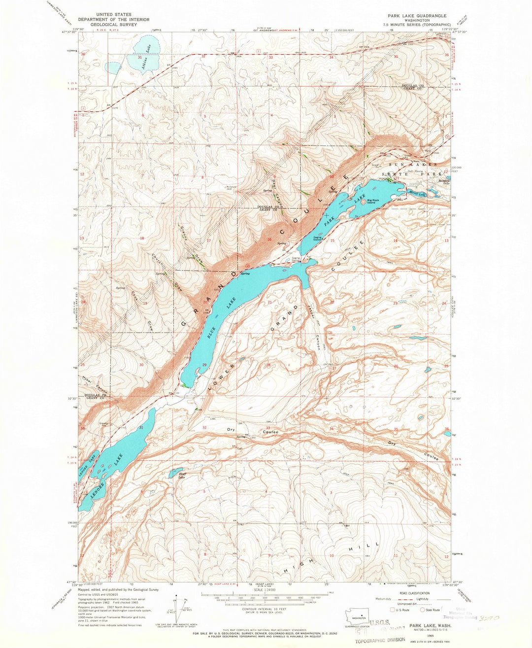 1965 Lake Forest Park, WA - Washington - USGS Topographic Map