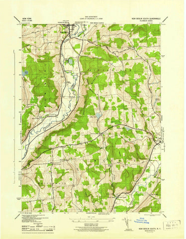 1945 New Berlin South, NY - New York - USGS Topographic Map