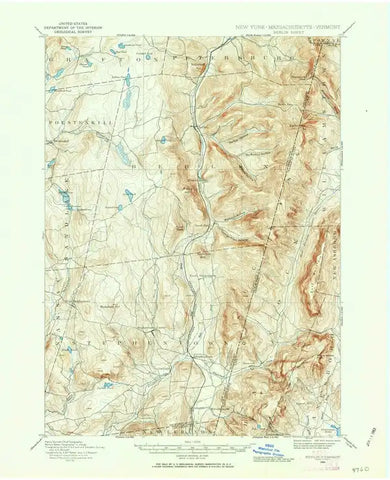 1888 Berlin, NY - New York - USGS Topographic Map