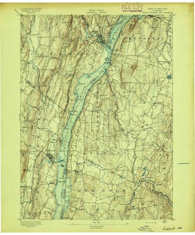 1895 Catskill, NY - New York - USGS Topographic Map