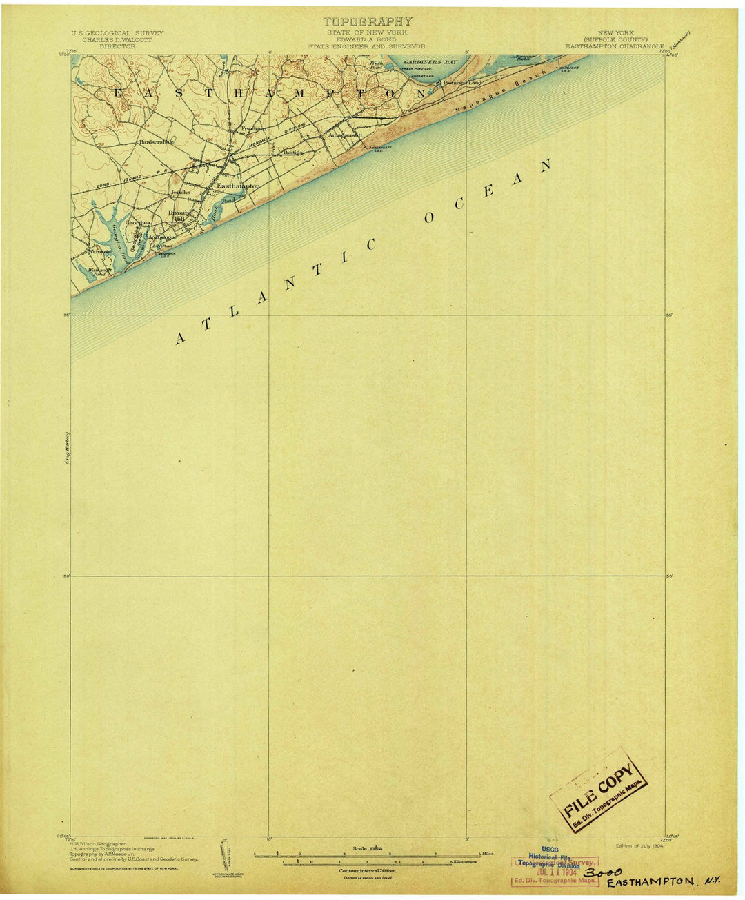 1904 Easthampton, NY - New York - USGS Topographic Map