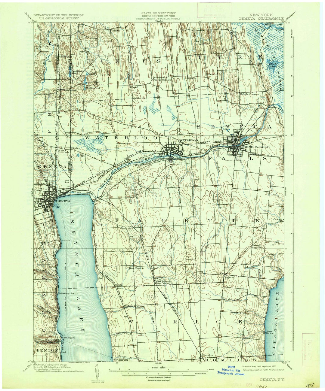 1902 Geneva, NY - New York - USGS Topographic Map
