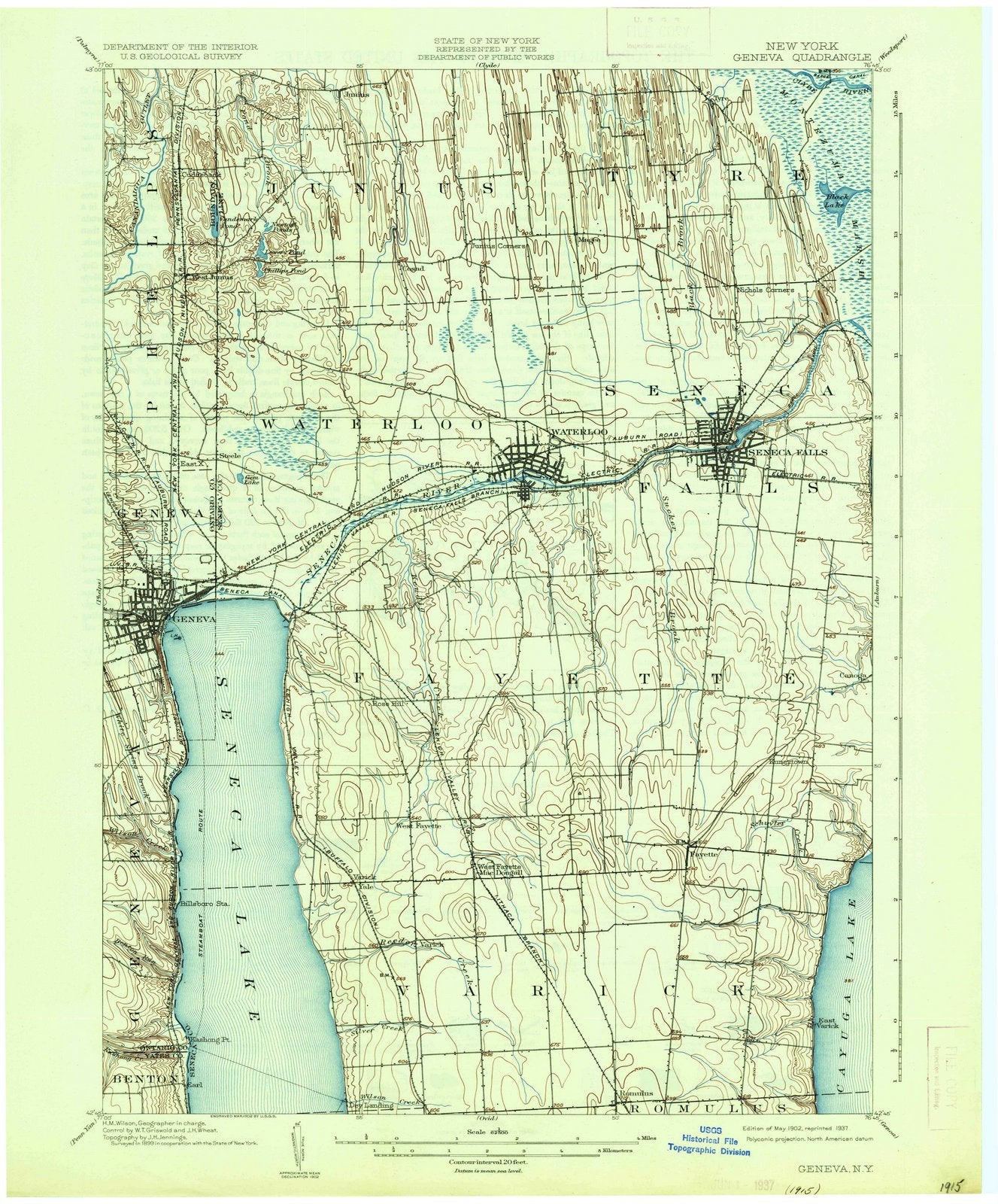 1902 Geneva, NY - New York - USGS Topographic Map