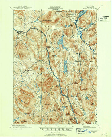 1895 North Creek, NY - New York - USGS Topographic Map