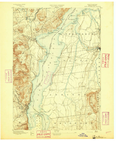 1894 Port Henry, NY - New York - USGS Topographic Map