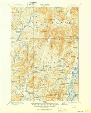 1897 Schroon Lake, NY - New York - USGS Topographic Map