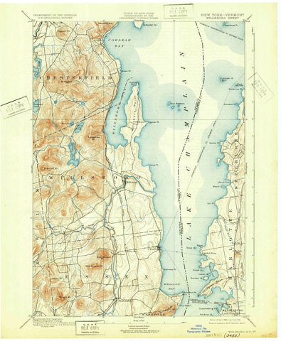 1895 Willsboro, NY - New York - USGS Topographic Map