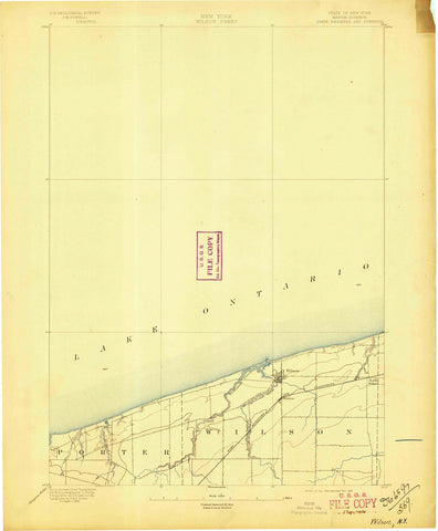 1894 Wilson, NY - New York - USGS Topographic Map