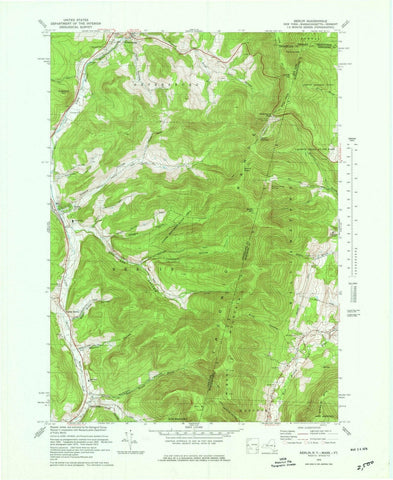1973 Berlin, NY - New York - USGS Topographic Map