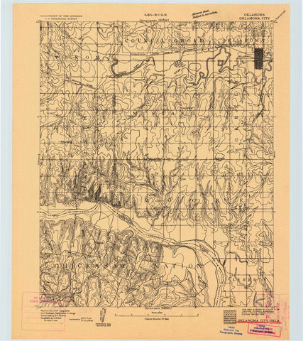 1893 Oklahoma City, OK - Oklahoma - USGS Topographic Map