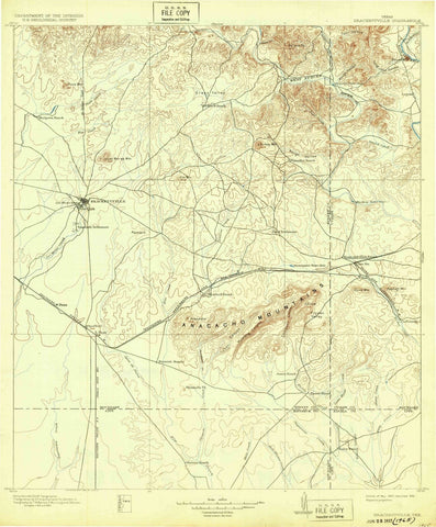 1897 Brackettville, TX - Texas - USGS Topographic Map