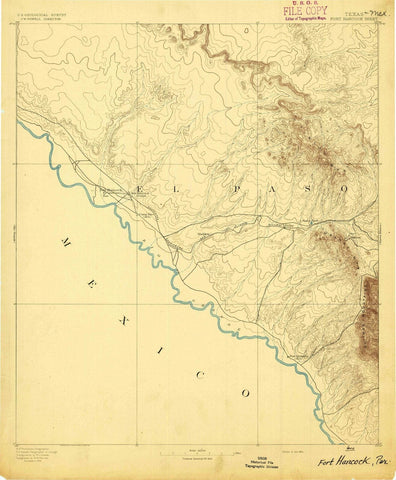 1894 Fort Hancock, TX - Texas - USGS Topographic Map