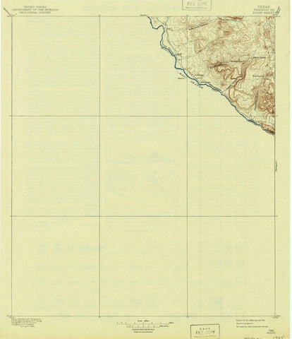 1896 Polvo, TX - Texas - USGS Topographic Map