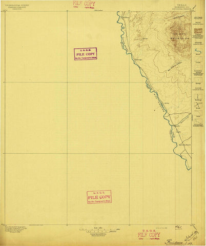 1896 Ruidosa, TX - Texas - USGS Topographic Map