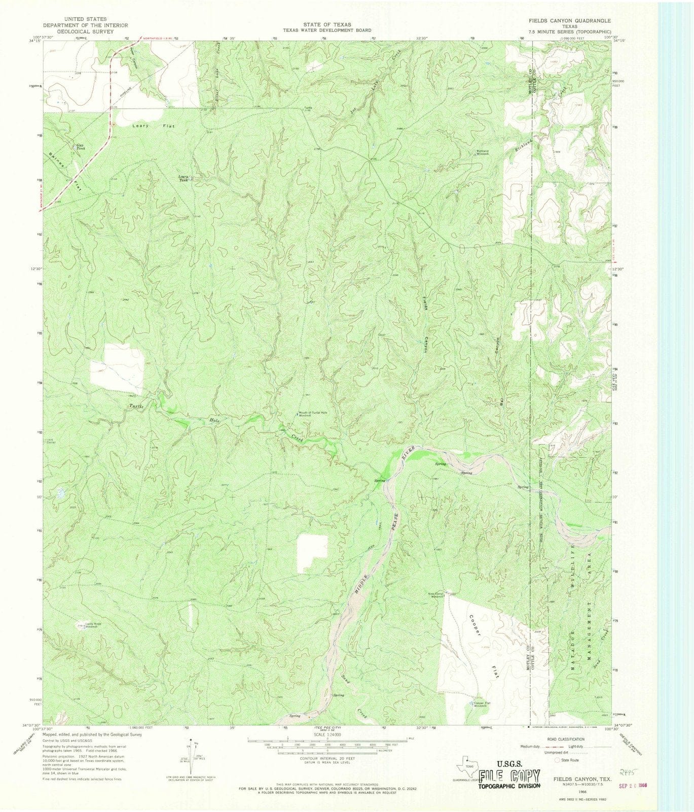 1966 Canyon, TX - Texas - USGS Topographic Map v3 – Historic Pictoric