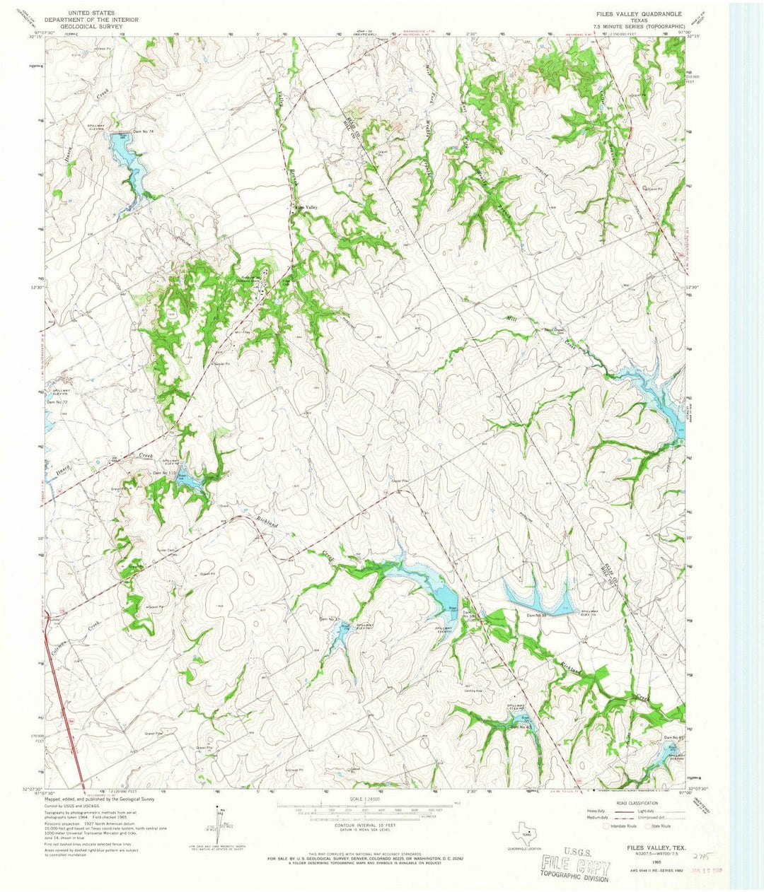 1965 Files Valley, TX - Texas - USGS Topographic Map