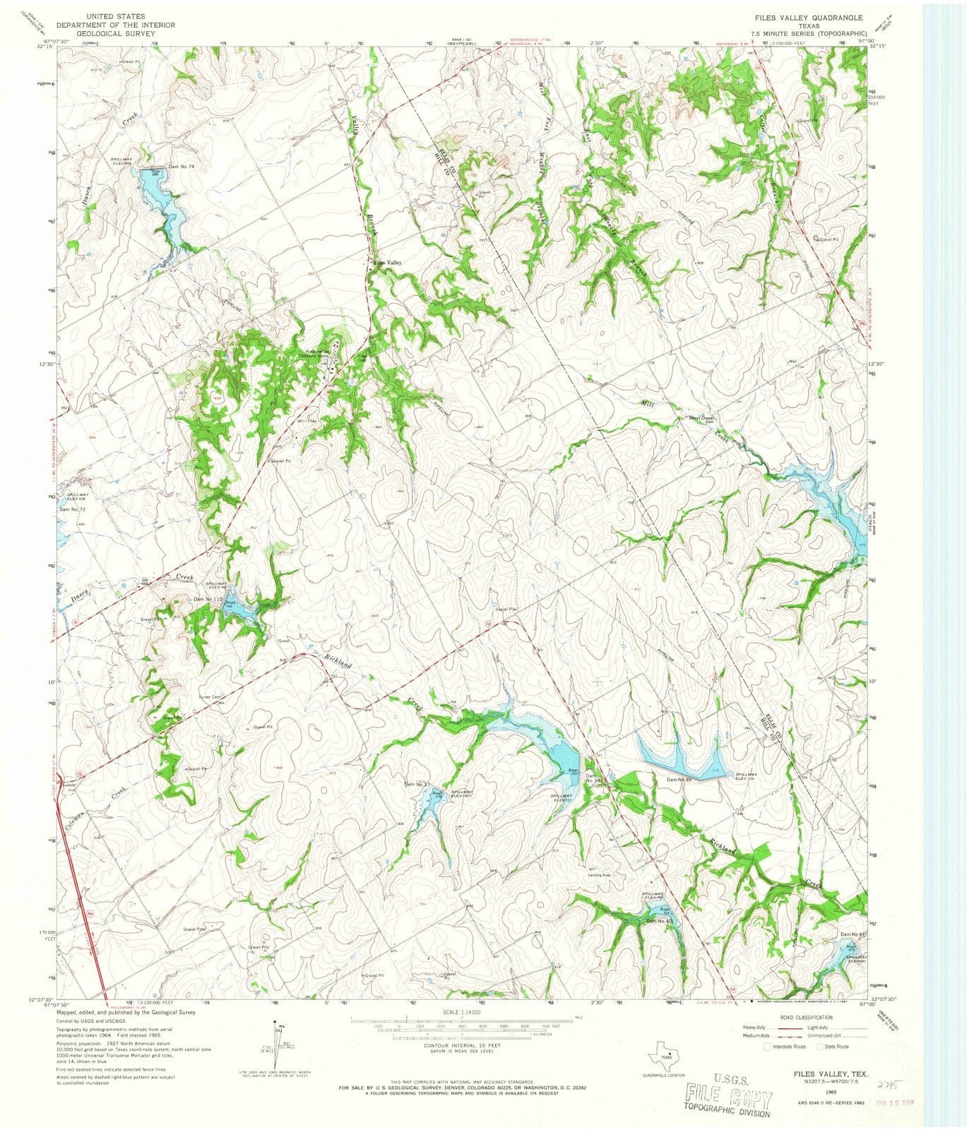 1965 Files Valley, TX - Texas - USGS Topographic Map