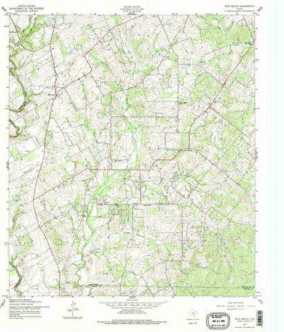 1957 New Berlin, TX - Texas - USGS Topographic Map