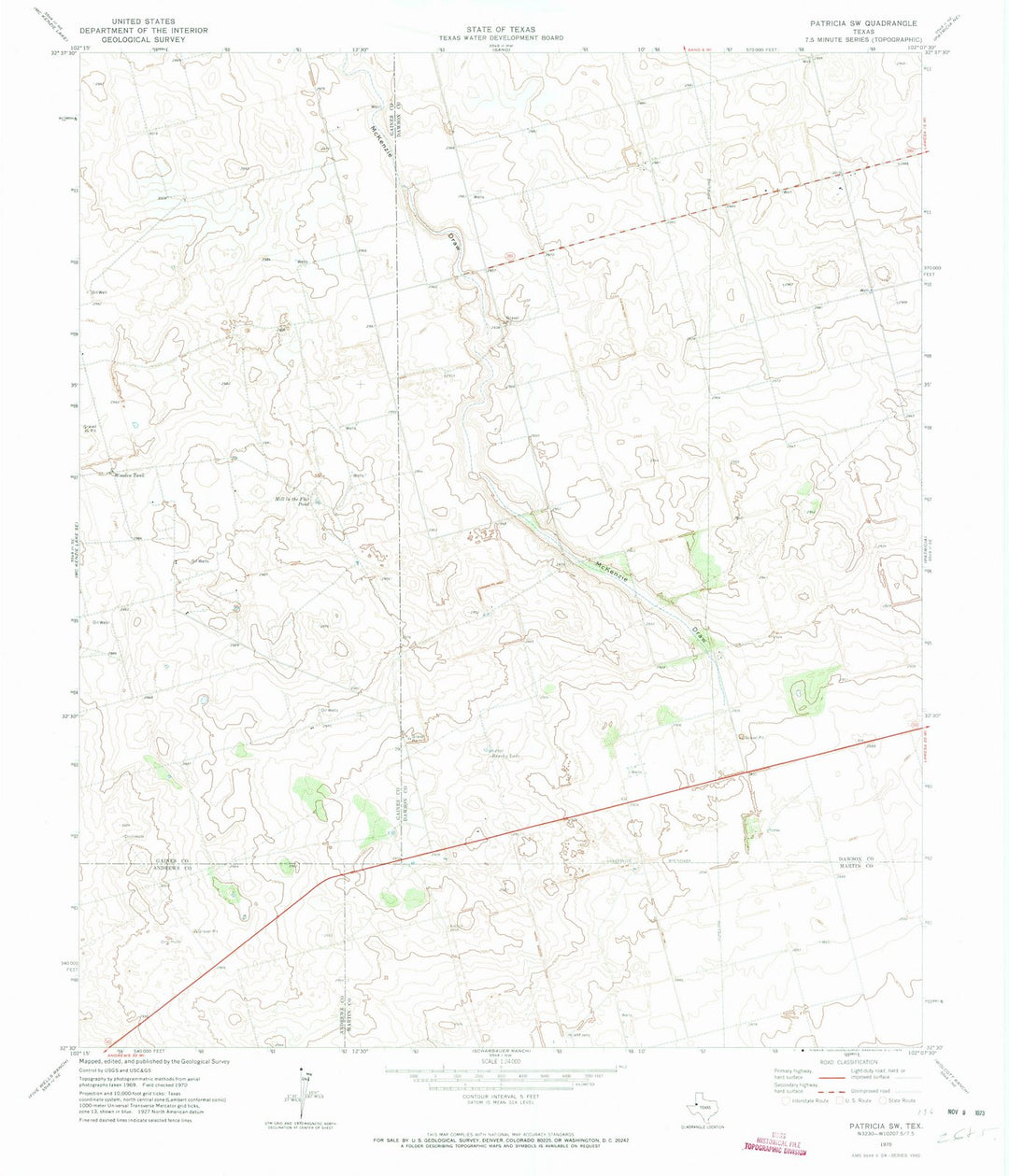 1970 Patricia, TX - Texas - USGS Topographic Map v2