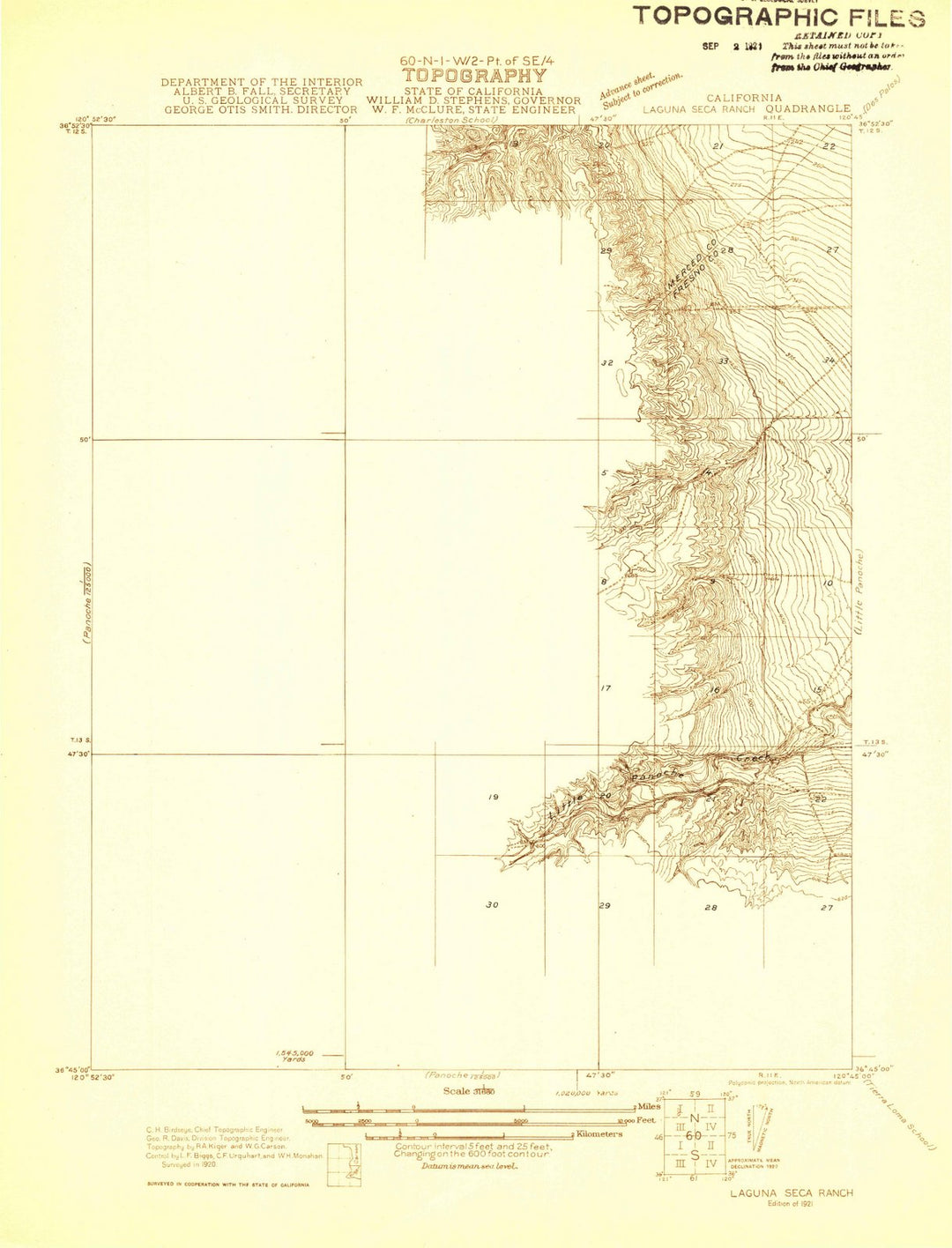 1921 Lagunaca Ranch, CA - California - USGS Topographic Map