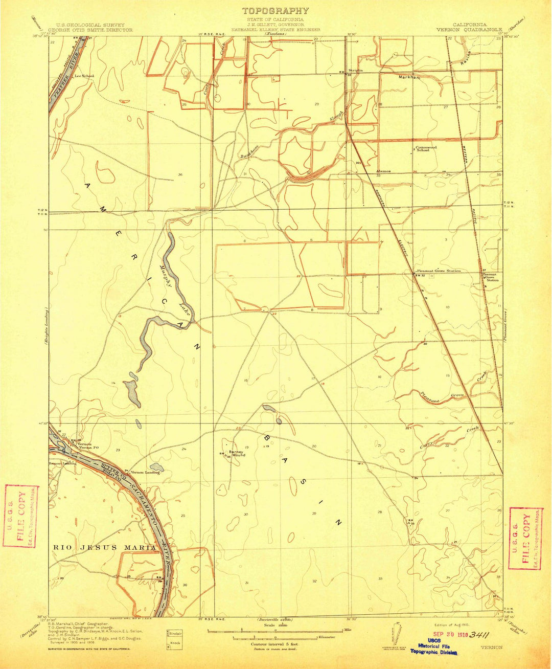 1910 Vernon, CA - California - USGS Topographic Map