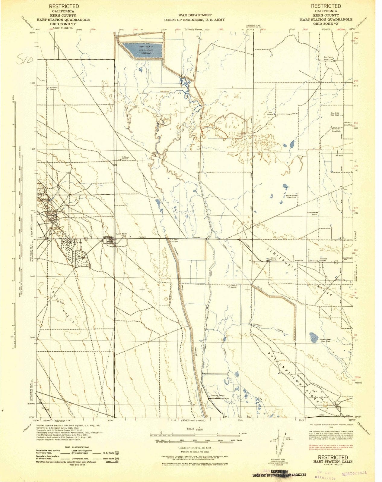 1942 Hart Station, CA - California - USGS Topographic Map