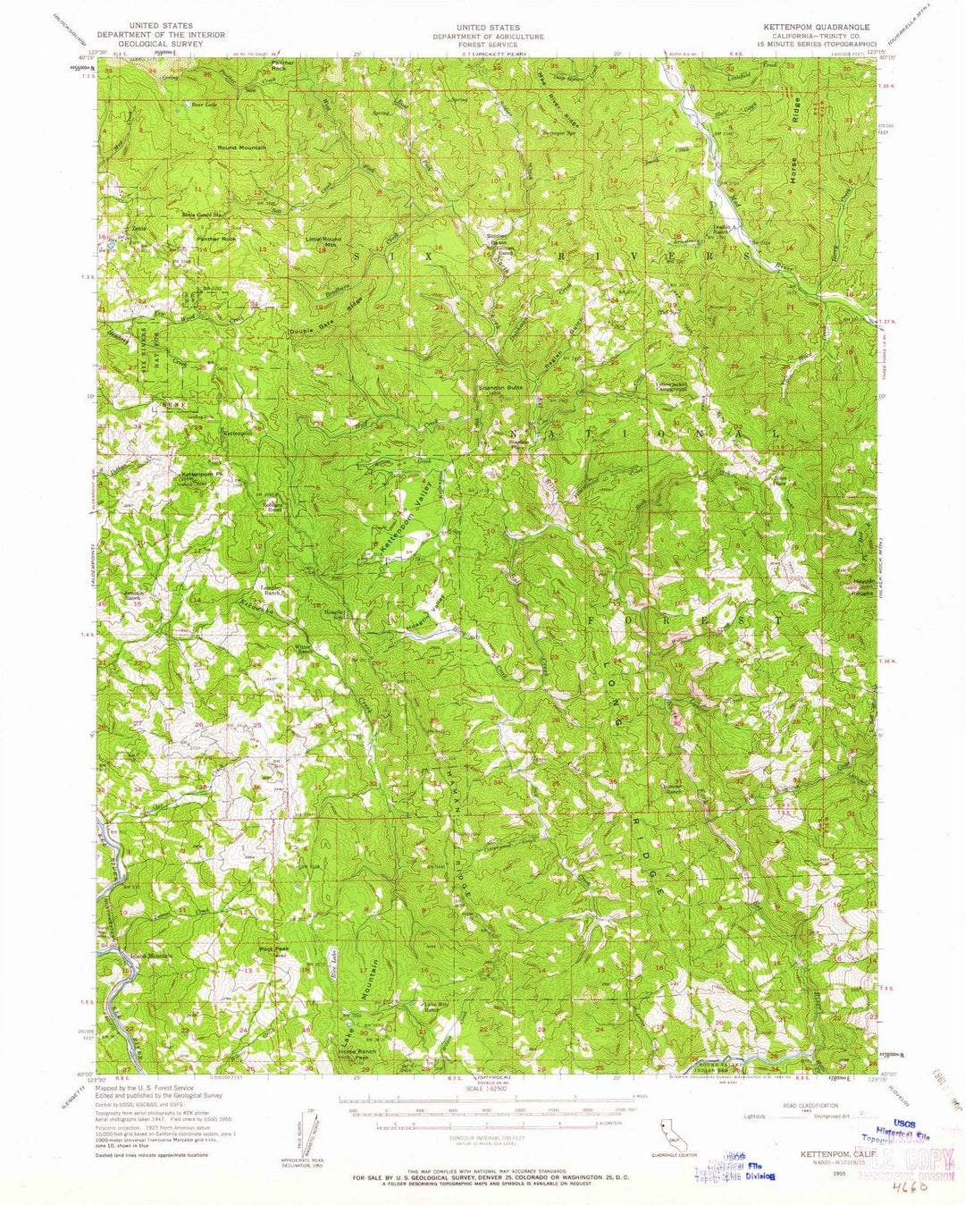 1955 Kettenpom, CA - California - USGS Topographic Map