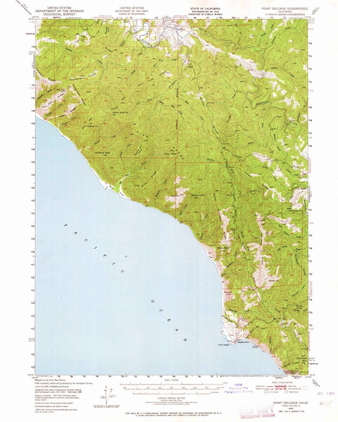1949 Pointelgada, CA - California - USGS Topographic Map