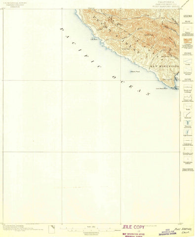 1897 Port Harford, CA - California - USGS Topographic Map
