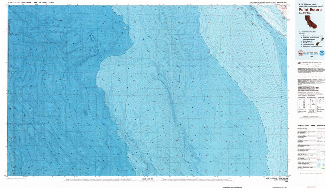 1983 Point Estero, CA - California - USGS Topographic Map