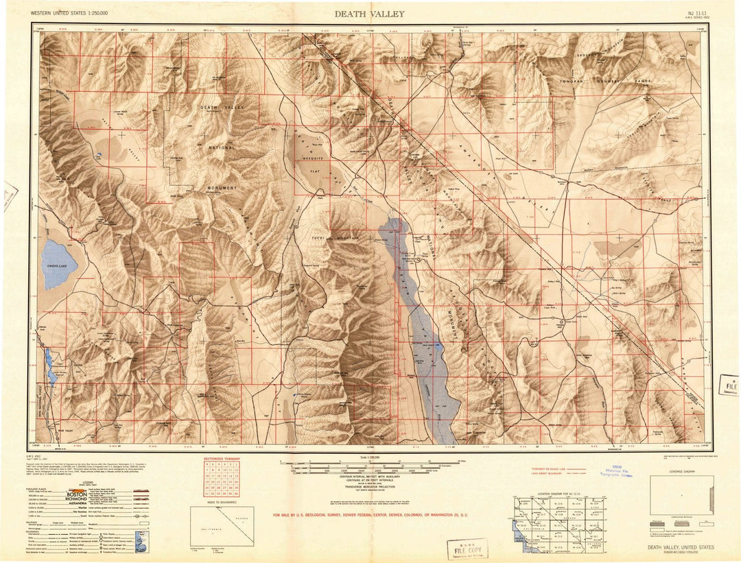 1948 Death Valley, CA - California - USGS Topographic Map