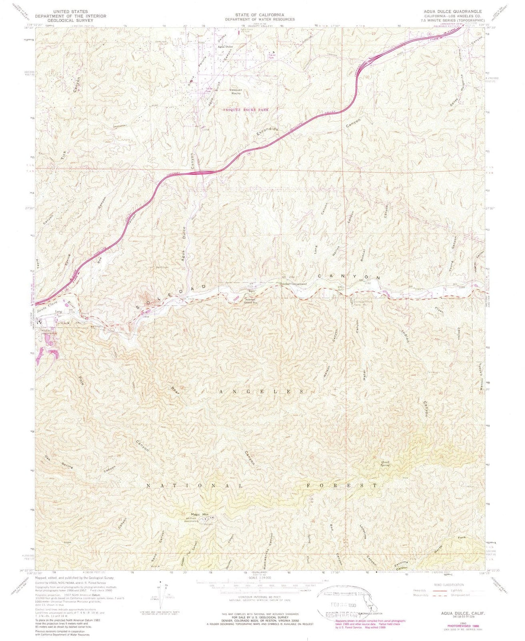 1960 Aguaulce, CA - California - USGS Topographic Map