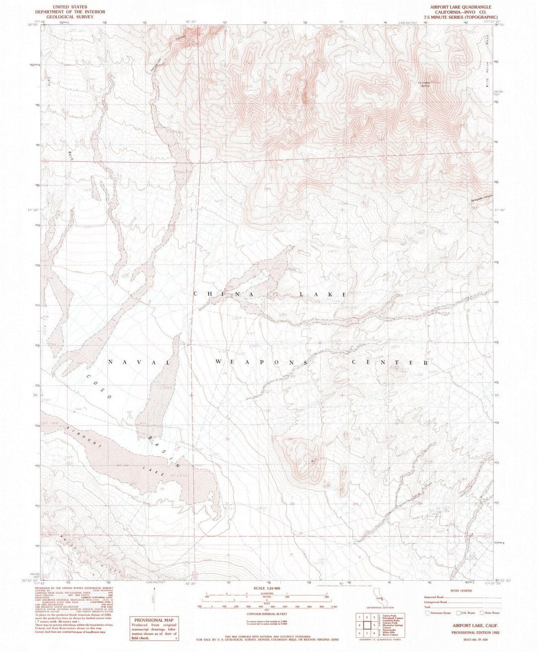 1982 Airport Lake, CA - California - USGS Topographic Map