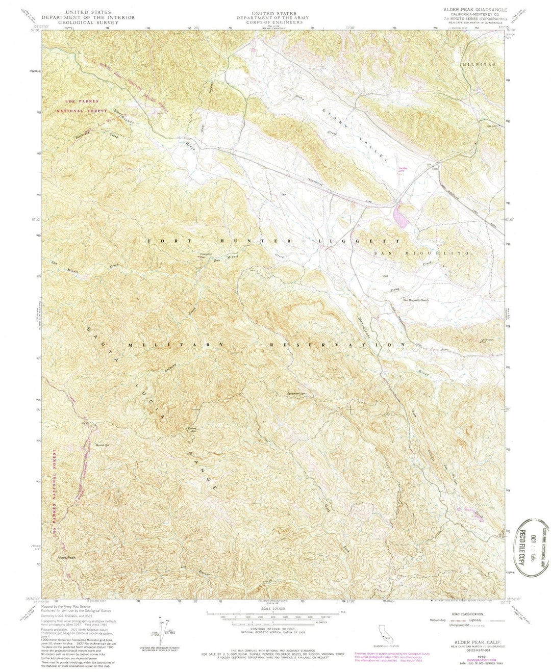 1949 Alder Peak, CA - California - USGS Topographic Map