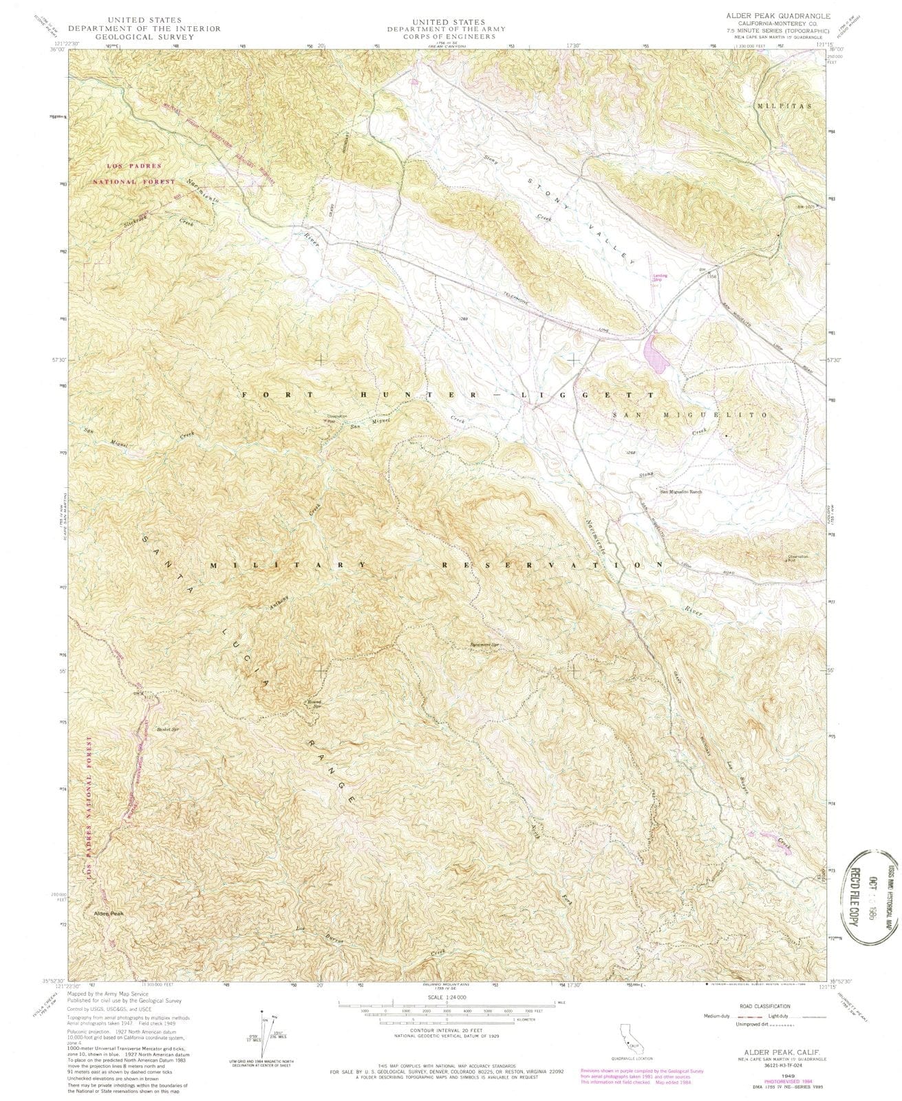 1949 Alder Peak, CA - California - USGS Topographic Map