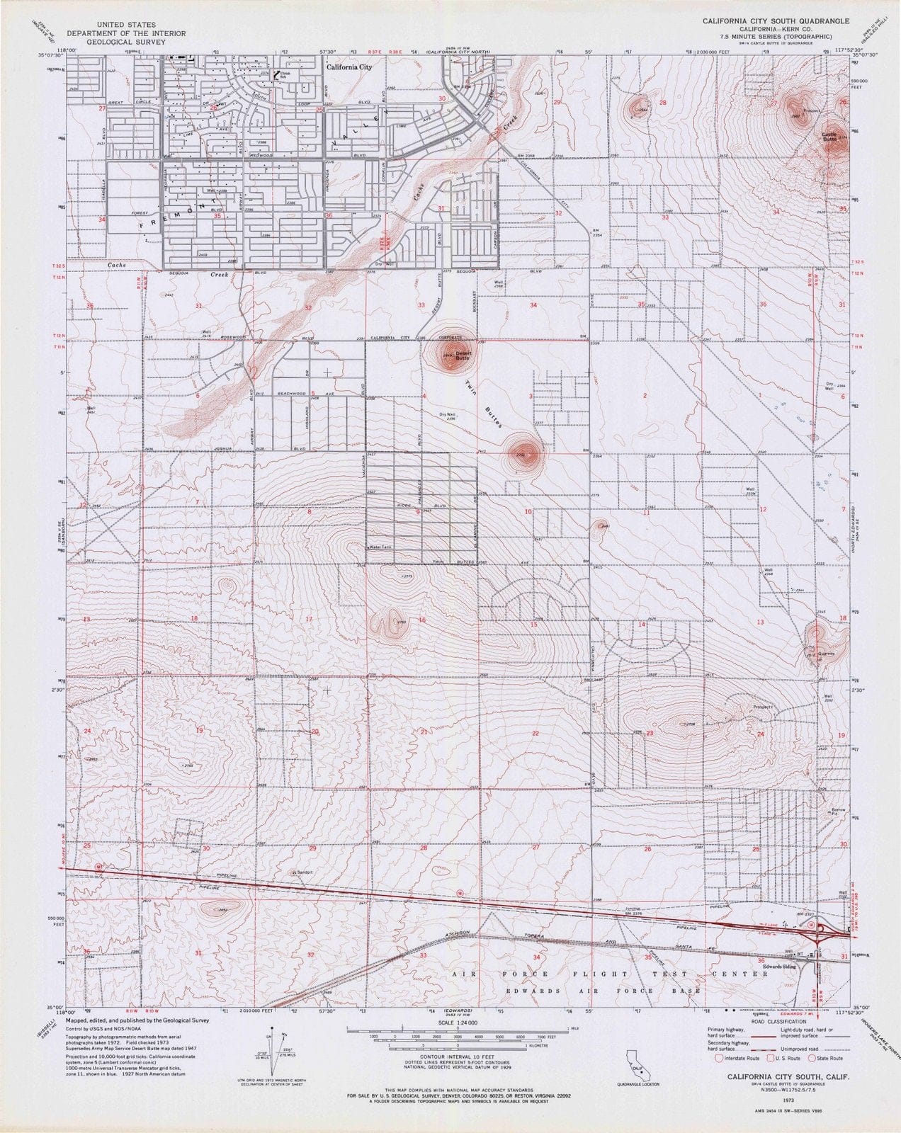 1973 California, CA - California - USGS Topographic Map v2