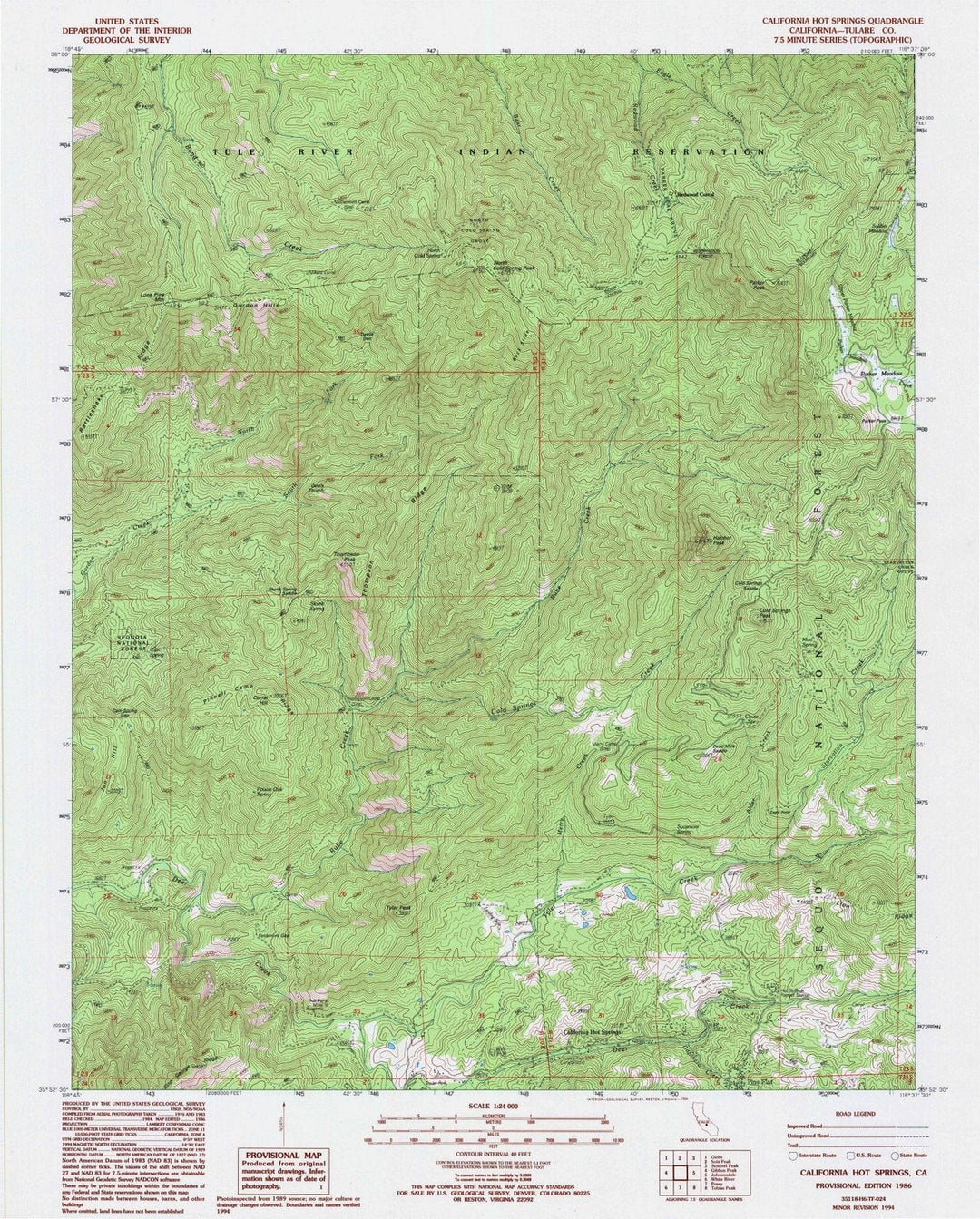 1986 California, CA - California - USGS Topographic Map
