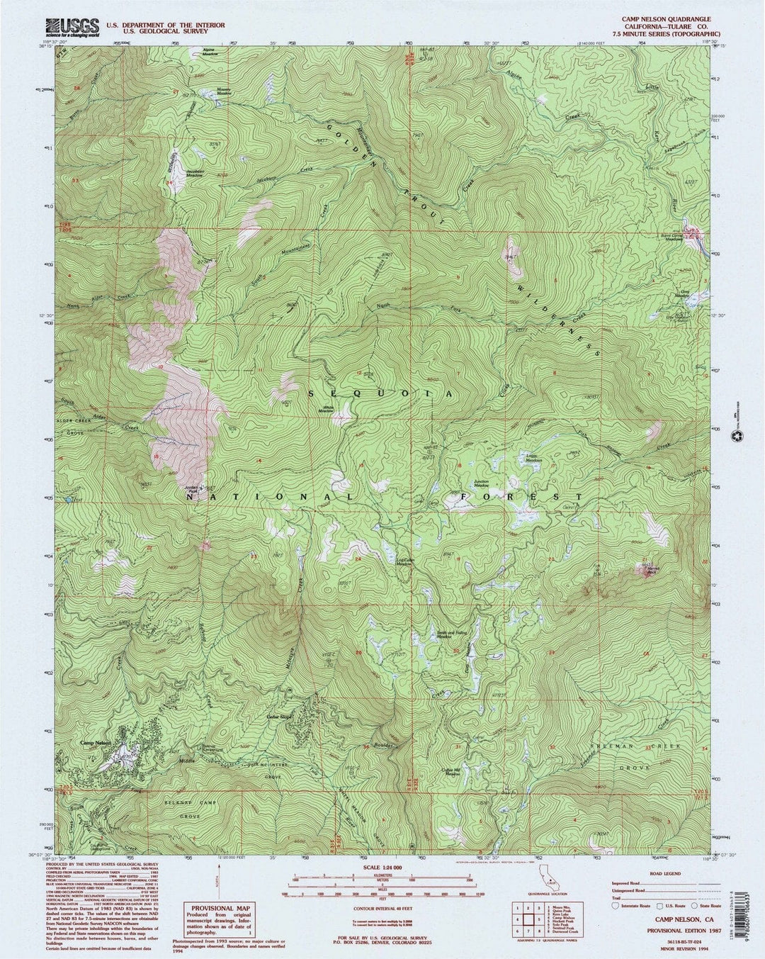 1987 Camplson, CA - California - USGS Topographic Map