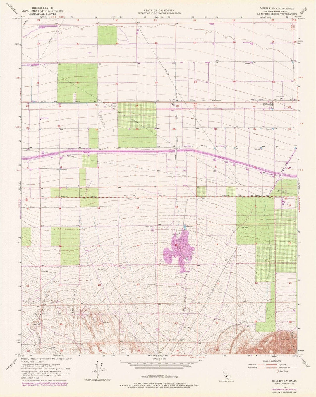 1955 Conner, CA - California - USGS Topographic Map