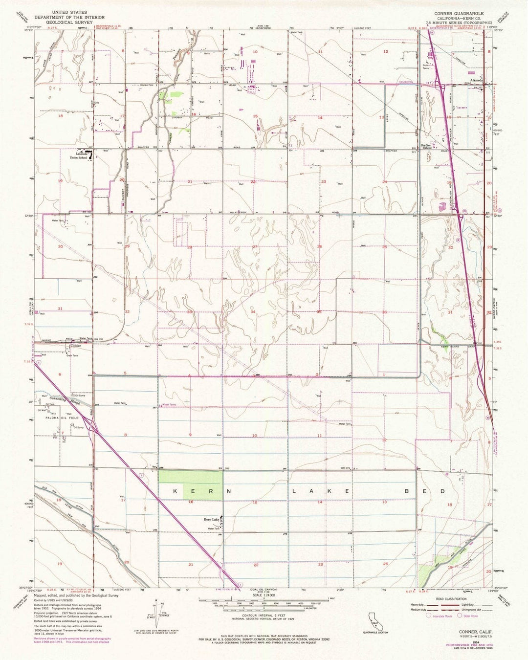 1954 Conner, CA - California - USGS Topographic Map